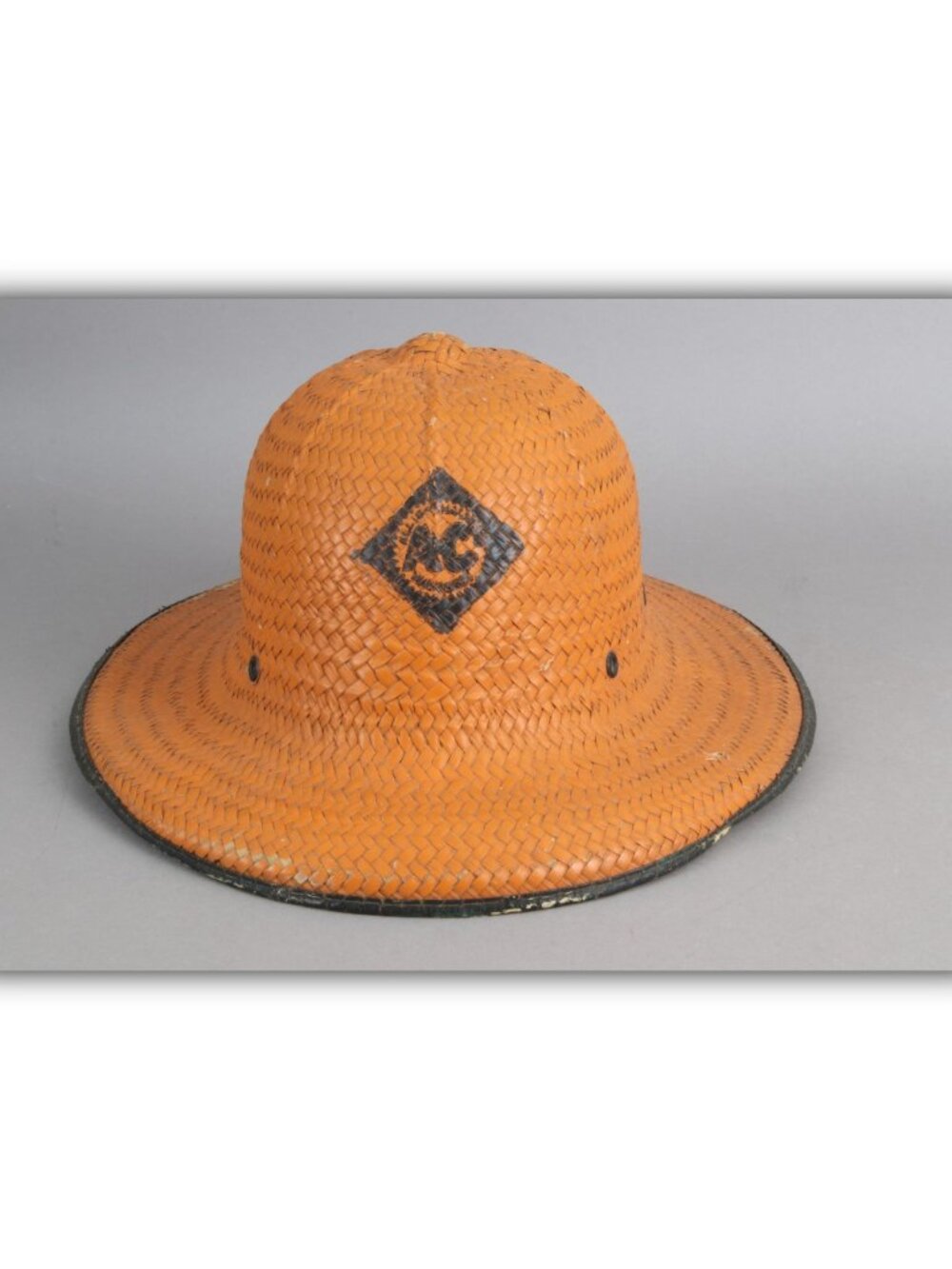 Vintage Allis Chalmers Straw Hat Agriculture Farm Tractor Implement hat